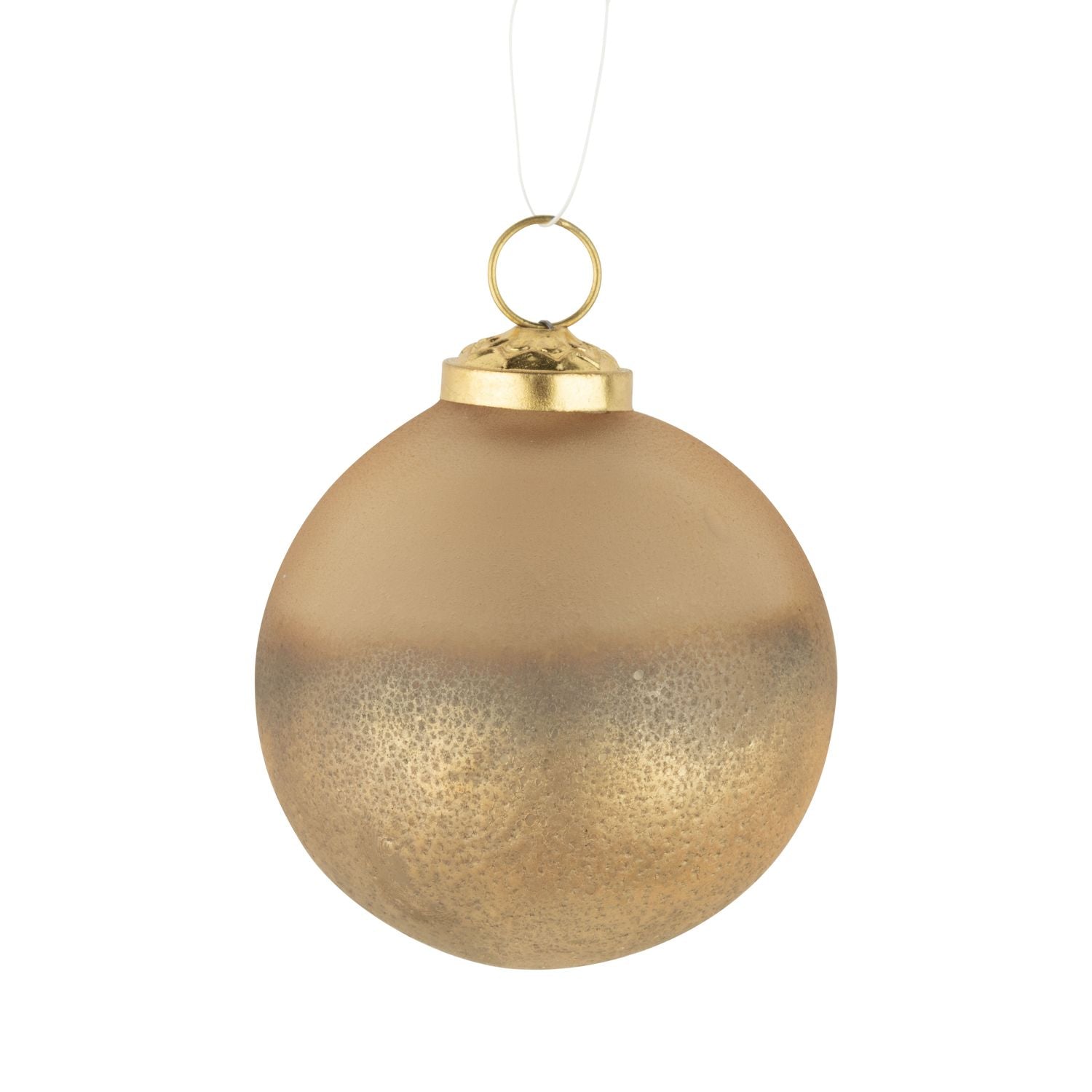 Gold Frosted Ornament