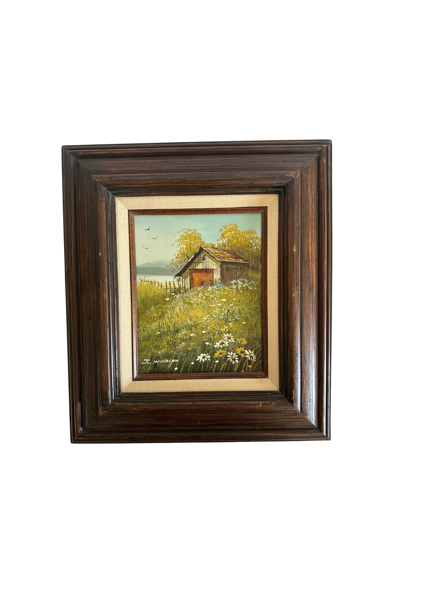 Vintage House Oil Painting