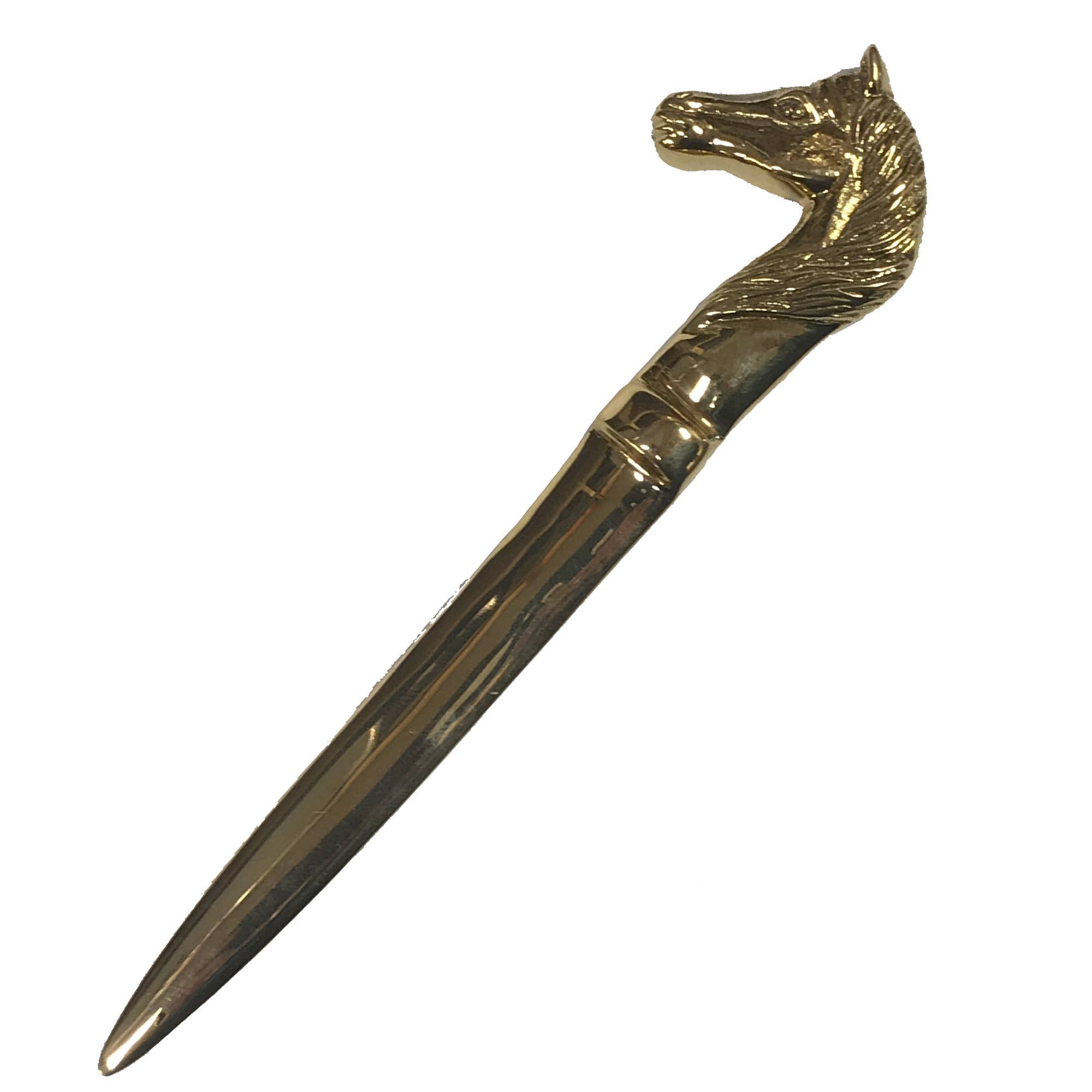 Solid Brass Horse Head Letter Opener