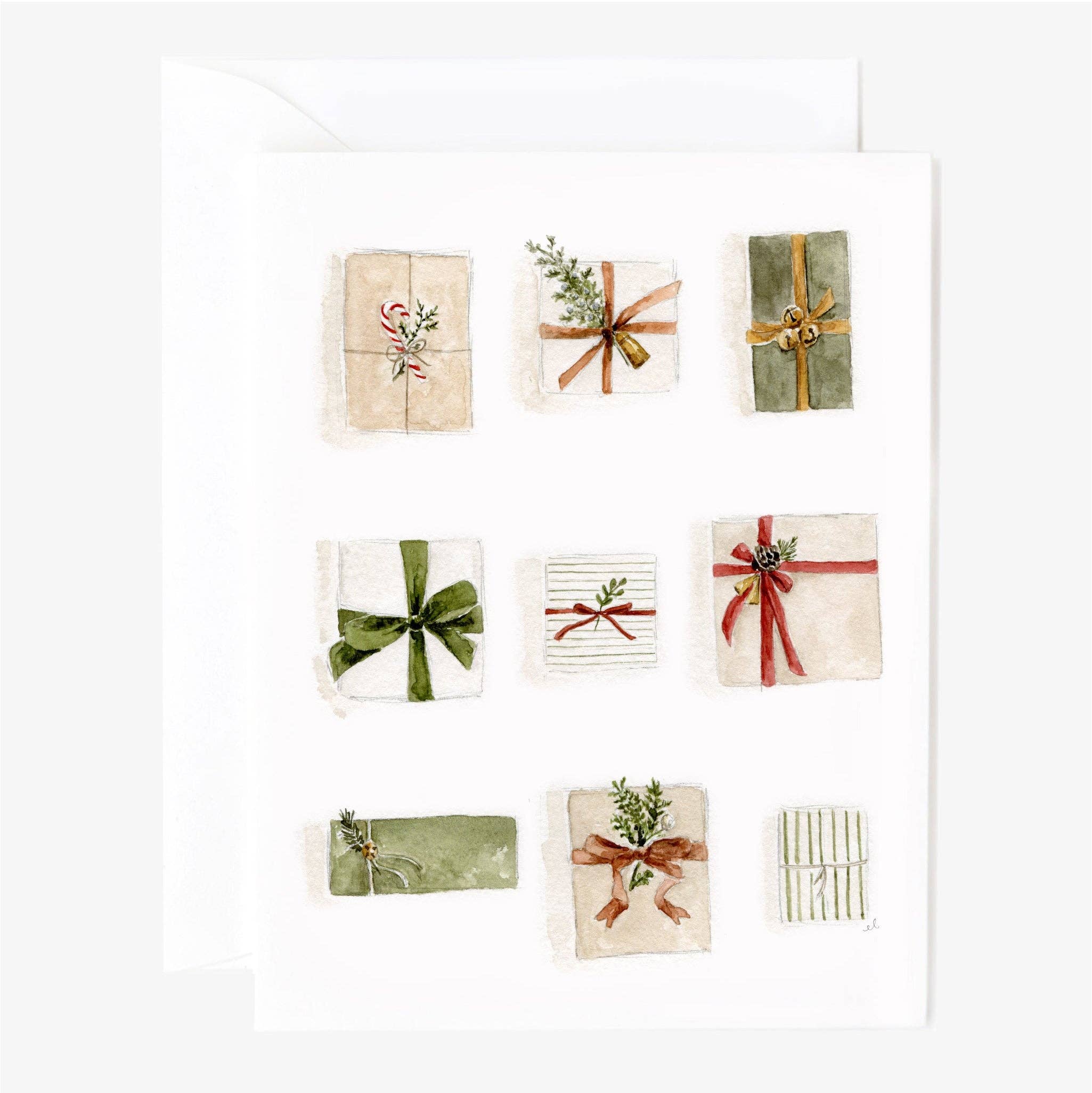 Wrapped Christmas Gifts Card