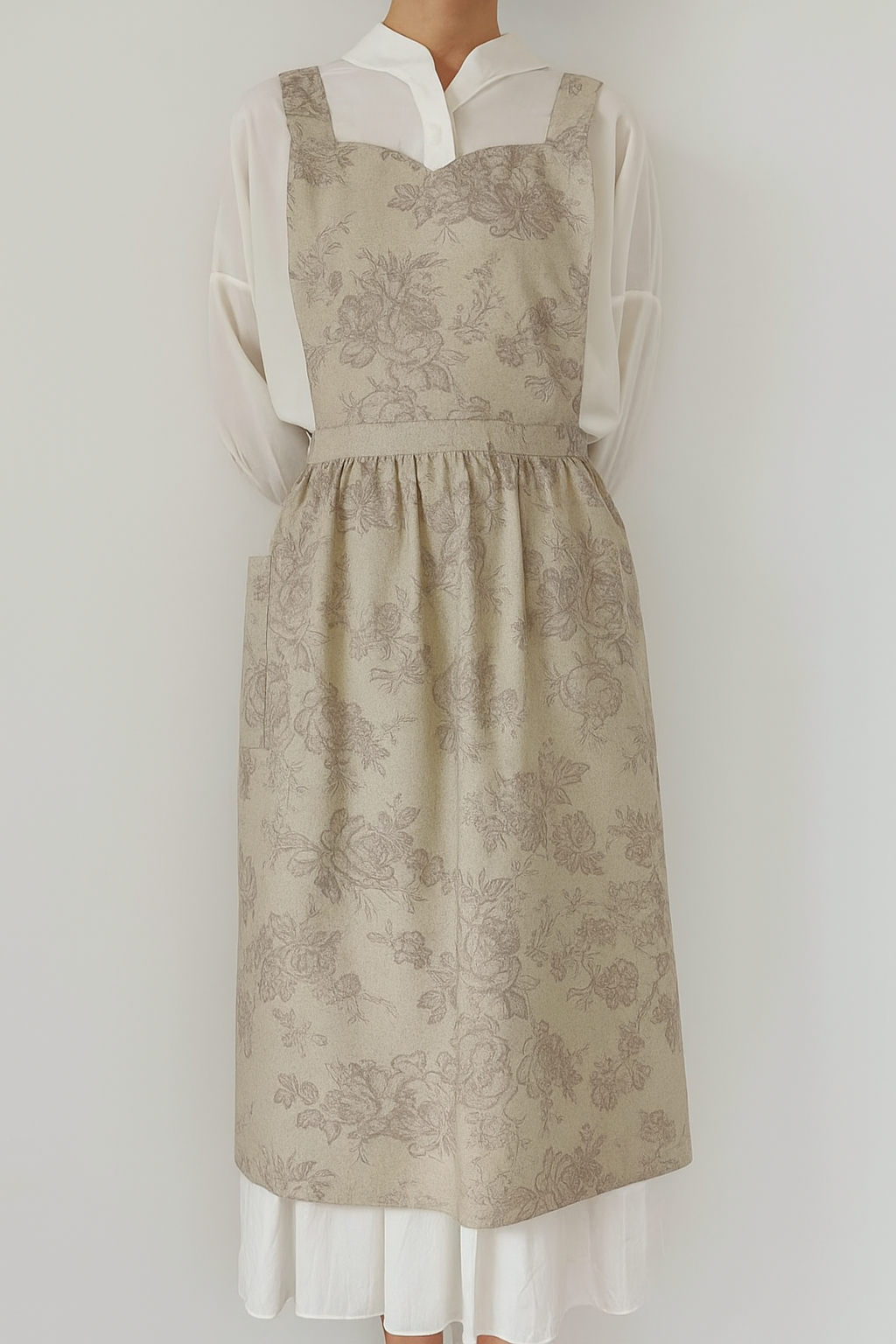 Vintage Floral Apron Blush